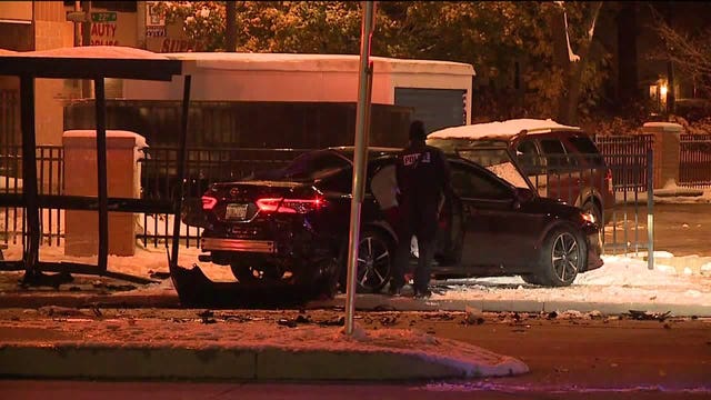 1 in custody after police pursuit ends in crash near Teutonia and Capitol
