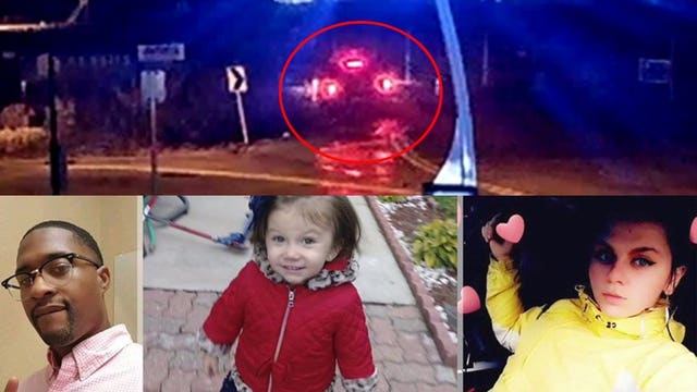 New angle: Surveillance video shows SUV plunge into KK River during pursuit