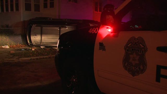 Three slightly hurt after rollover crash on Milwaukee's south side