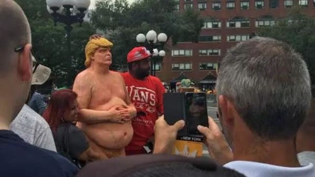 Naked Donald Trump statue appears in Union Square, other US cities