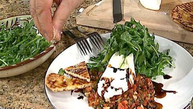 1-27-12: Burrata salad w/sun-dried tomato & garlic