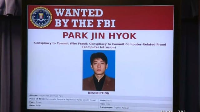 US says North Korean computer programmer charged in Sony hack, WannaCry attack