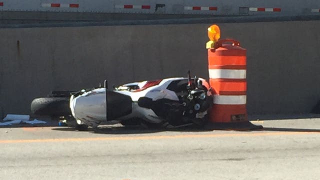 Heavy delays on I-41/43/894 after motorcyclist suffered life-threatening injuries in crash