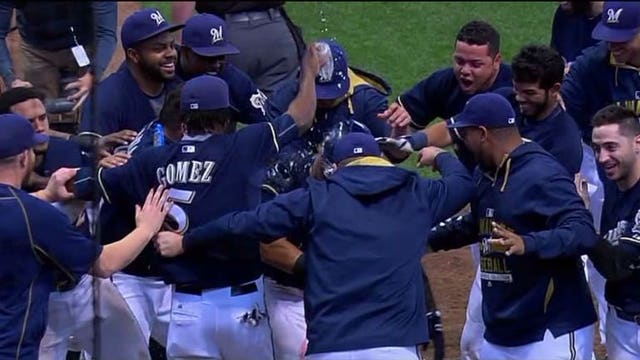 It took 17 innings, but Brewers snap seven-game losing streak in longest game at Miller Park since 2003