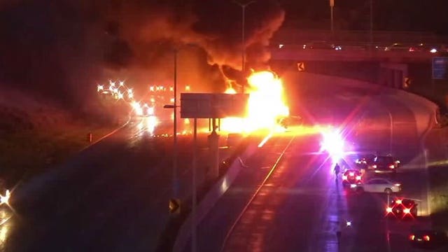 Video shows fiery crash involving Johnsonville semi that shut down portion of I-43 in July