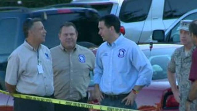 Walker tours storm damage in NE Wisconsin as cleanup continues