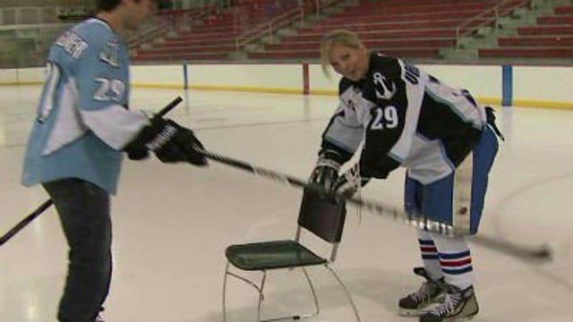 Laura Langemo hits the ice and takes on the Admirals