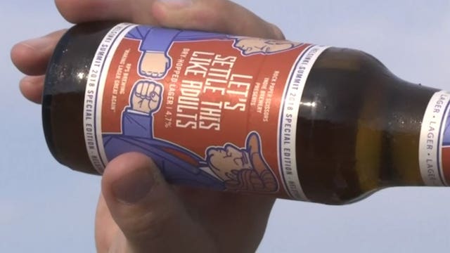 Finnish brewery creates quirky beer for Trump-Putin summit