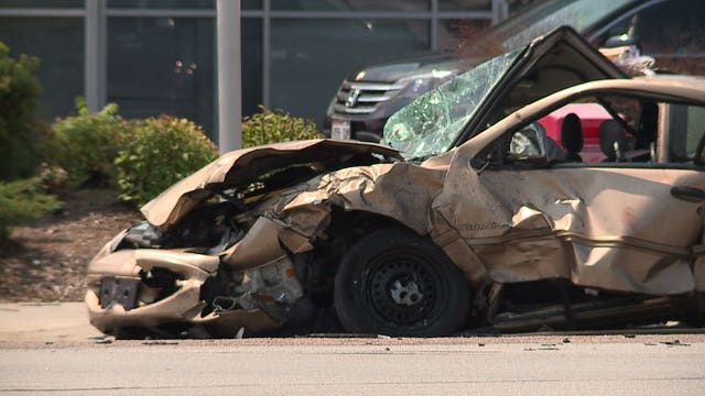 At least 2 hurt in crash involving 3 vehicles near Appleton and Hampton