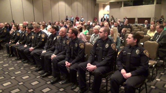 "Ready to take this next step:" Marquette University police force swears in 19 safety officials
