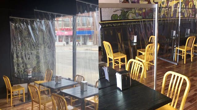 'We'll be here:' Bay View restaurant sets up partitions in anticipation of eventual reopening