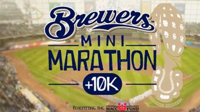 Several "rolling" street closures for Brewers Mini-Marathon & 10K