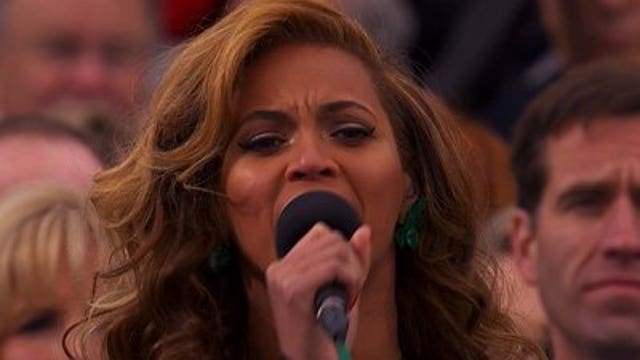 Beyoncé admits singing 'with my prerecorded track' at inauguration