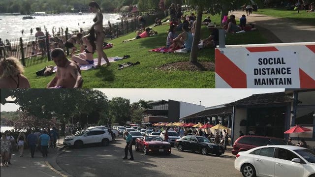 'Nothing like we've ever seen:' Memorial Day crowds at reopened Lake Geneva beach 'raise concern'