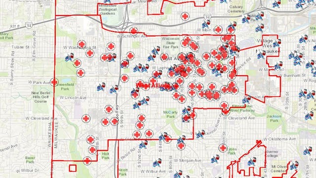 West Allis officials track use of Narcan, drug overdose calls with interactive map