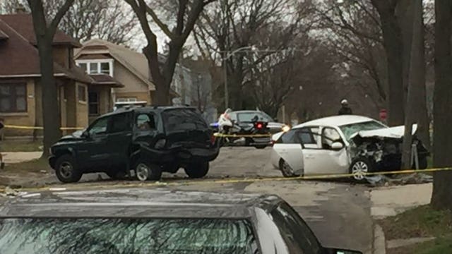 Police seek suspects after man, woman shot while in vehicle near 58th and Hadley