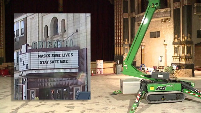 Oriental Theatre undergoing restoration project while closed due to COVID-19