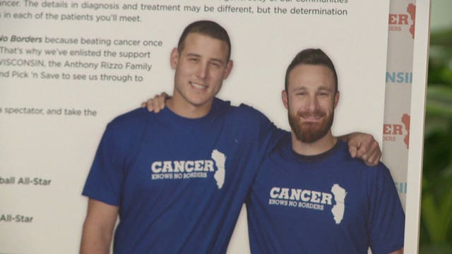 "A terrible disease:" Former Brewers catcher Jonathan Lucroy, Cubs' Anthony Rizzo team up to fight cancer