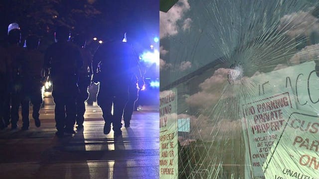 "Terrible:" Increased patrols after rocks thrown at officers during large disturbance at Sherman Park