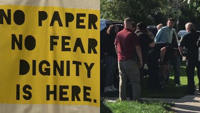 'Immigration is a federal issue:' Protesters filled City Hall after police assisted ICE in arrest