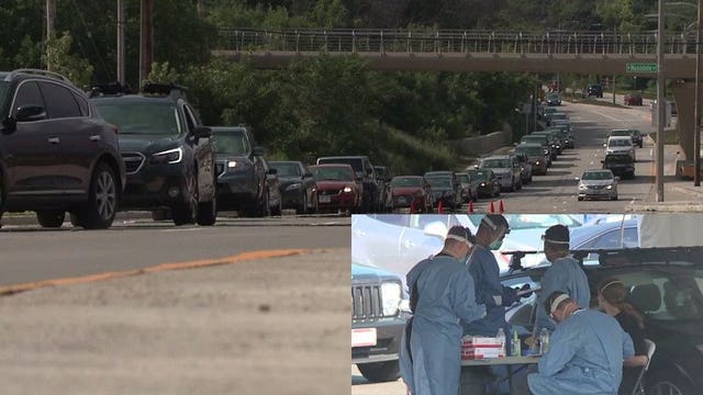 'It was insane:' On heels of holiday weekend, some waited 4+ hours for COVID-19 testing at UMOS site