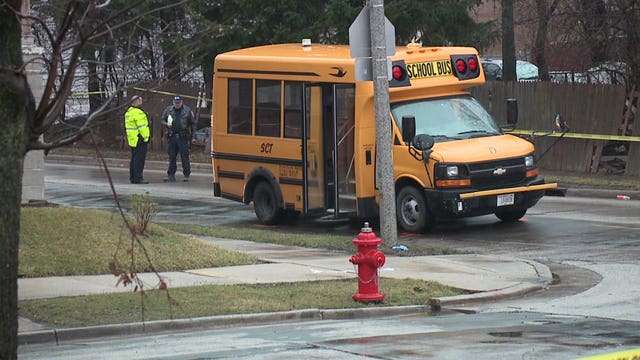 Woman seriously injured after being struck by school bus near 21st & Locust