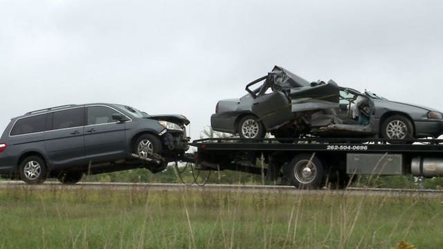I-43NB shut down temporarily at WIS 83 due to debris in the roadway: 20 cars suffered flat tires