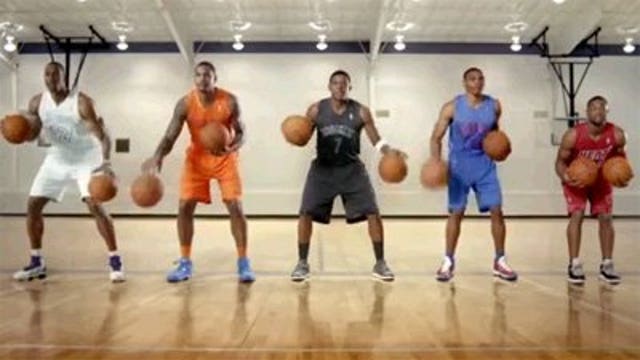 VIDEO: Holiday TV ad tests basketball players' skills