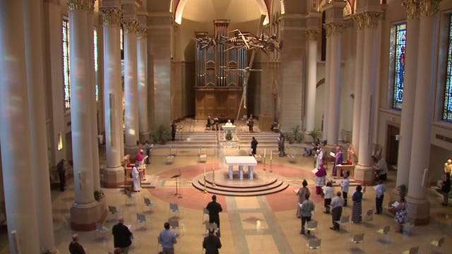Prayer service for racial justice at the Cathedral of St. John the Evangelist