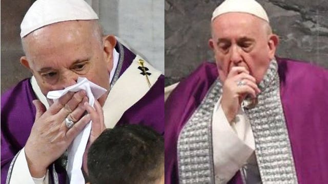 Coughing Pope Francis won't attend Lenten retreat; 34 coronavirus deaths in Italy