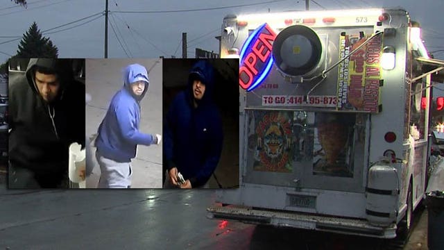 'Go get a job!' 3 men sought in armed robbery of taco truck near 11th and Becher