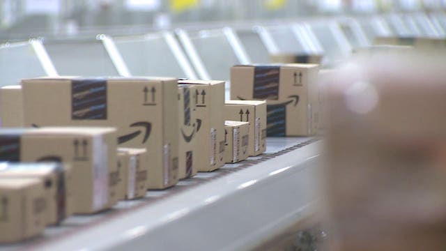 "It's insane!" Workers busy at Kenosha Amazon fulfillment center during very first Cyber Monday