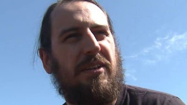 Andy Silverman, founder of "414 Day" throws out Brewers first pitch