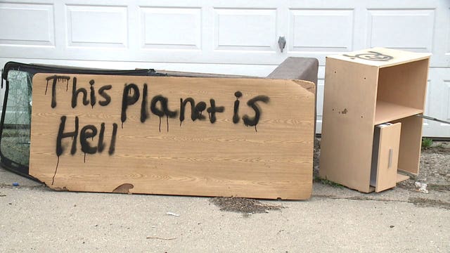 'The mark of the beast:' Satanic symbols spray painted in Milwaukee neighborhood after Easter