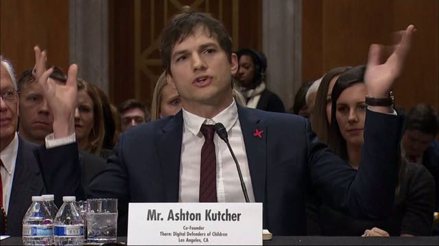 Sen. John McCain to Ashton Kutcher: "You were better looking in the movies"