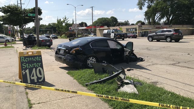 MPD: 1 person hurt following 2-vehicle crash near 58th and Hampton