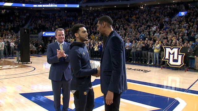 'Great player:' Moten on Howard after Marquette guard passes him on Big East all-time scoring list