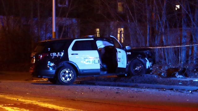 Driver taken into custody for OWI after striking MPD squad, 2 officers sustain minor injuries