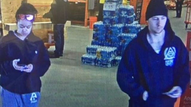 Police seek suspects accused of stealing credit cards from Xperience Fitness; using them at Home Depot