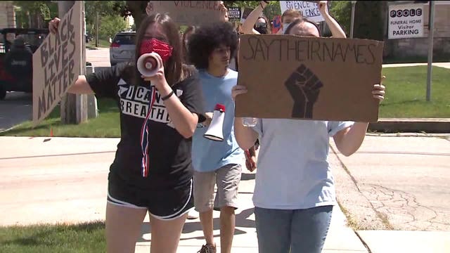 'We need to educate:' Protesters seeking social justice march in Port Washington, Waukesha