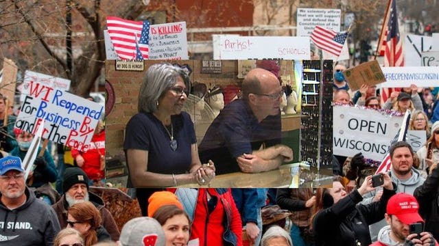 Racine business owners claim denial of COVID-19 relief grant after 'Safer at Home' protest