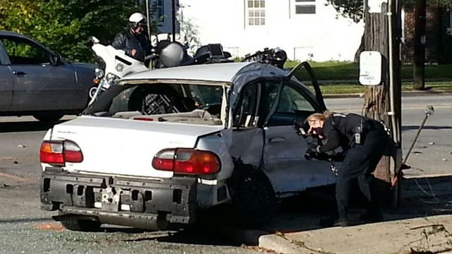 Two adults, three children hurt following crash near 12th & Atkinson