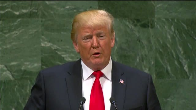 President Trump challenges UN, boasting of America's go-it-alone might