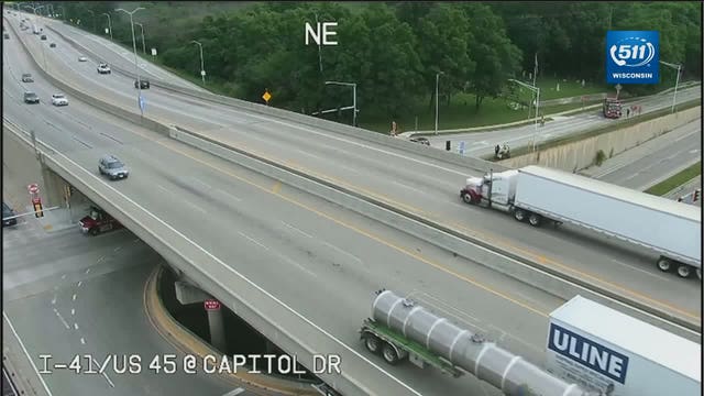 Police: Pickup truck driver cited after failing to stop at stop sign, causing crash near I-41/45 and Capitol