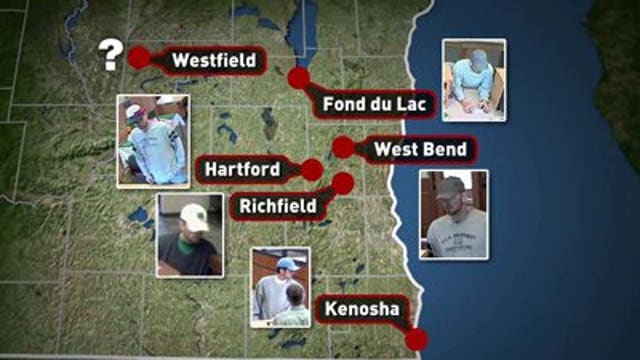 Search for suspect wanted in at least six bank robberies