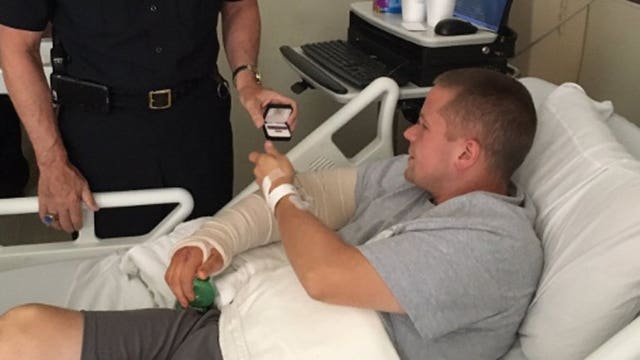 Officer shot, wounded on Milwaukee's south side awarded MPD's Purple Valor Award