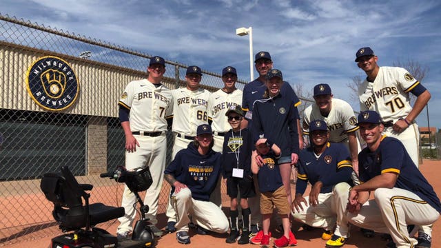 'What we live for:' At spring training, Brewers hosted kids who battled back from health struggles