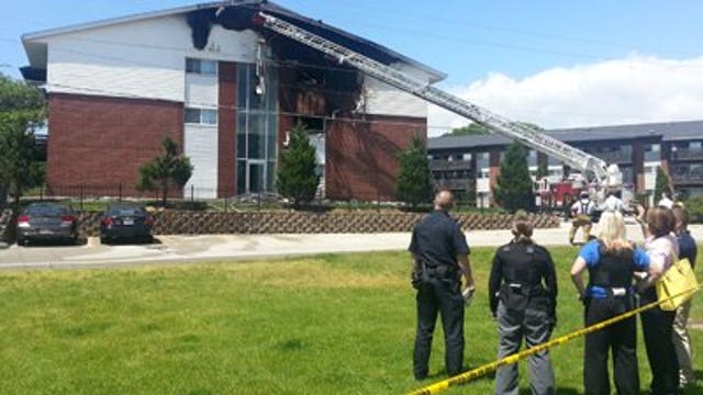 Crews battle apartment fire in West Allis