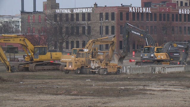 Ground broken on sewer project related to Bucks arena as big announcement planned