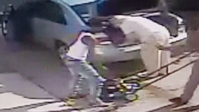 'They had this planned:' Woman says suspects stole her car after coaxing her to put her own lawnmower in her trunk